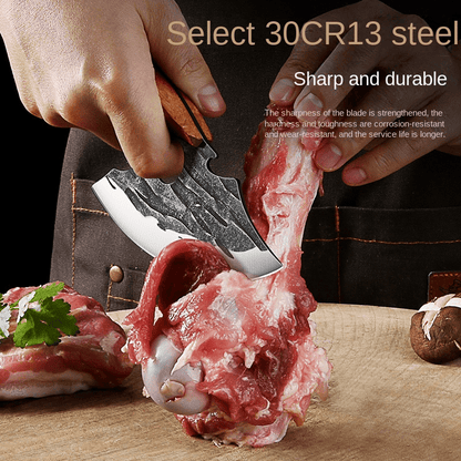 Longquan Boning Knife - Multi-functional Kitchen Knife for Precise Meat and Vegetable Cutting