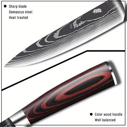 Stainless Steel Chef's Knife Damascus Knife Multifunctional Kitchen Knife Slicing Knife Vegetable Knife Ticking Meat Knife For Restaurant Use