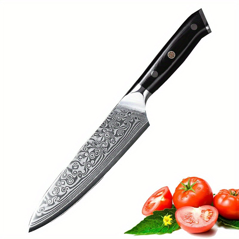 1/3pcs, Knives Set, Kitchen Knife Set, 67-Layer Damascus Steel Knfie, Ultra Sharp Chef Knife, Meat Santoku Knife, Utility Knife, Versatile Cutting Tools For Home, Restaurant Use, Ergonomic Handle, Kitchen Stuff