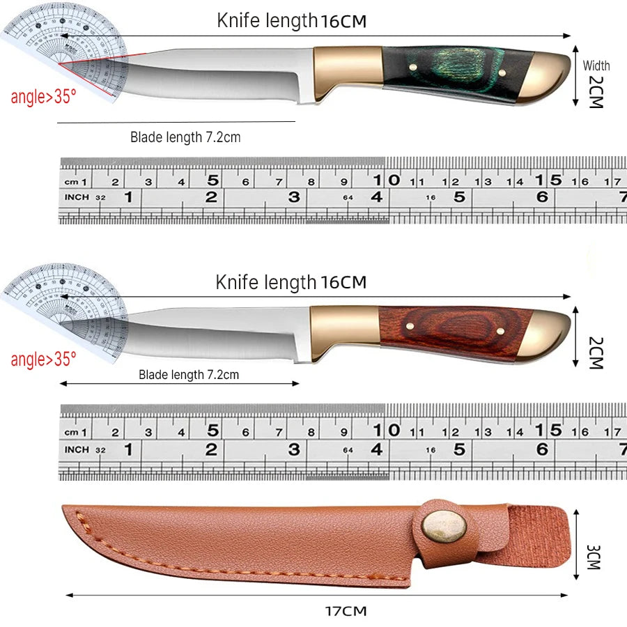 1pc Boning knife EDC portable pocket Knife, Sharp fruit Knife for lamb chop Knife, Barbecue, Survival, Cutting Knife