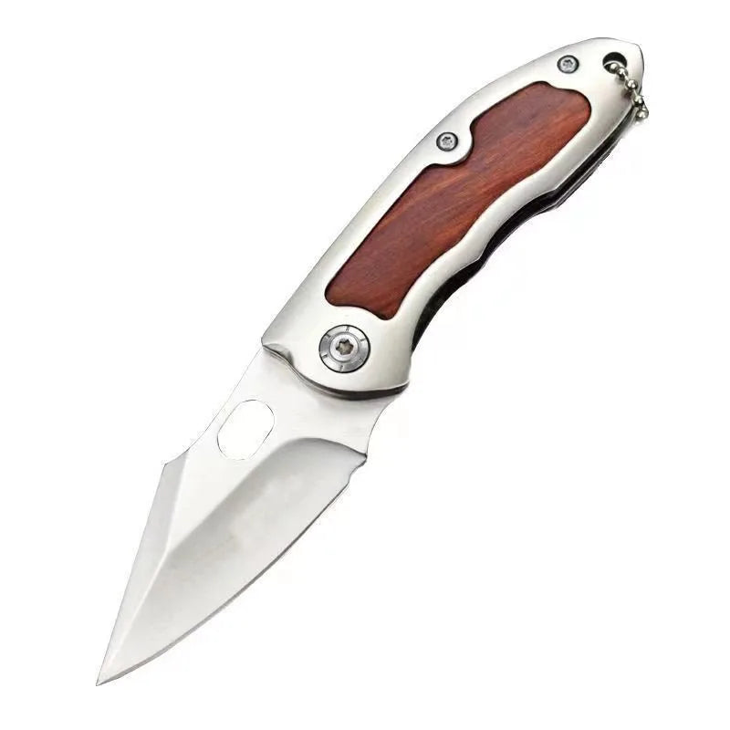 1pc，Outdoor Folding Knife Fine Mini Fruit Portable Stainless Steel Carry Defense Knife