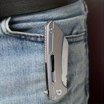 1pc Multi-functional D2 Folding Knife, Portable Mini Pocket Knife, Perfect For Outdoor Survival, Camping, Hunting, Fishing And Emergencies