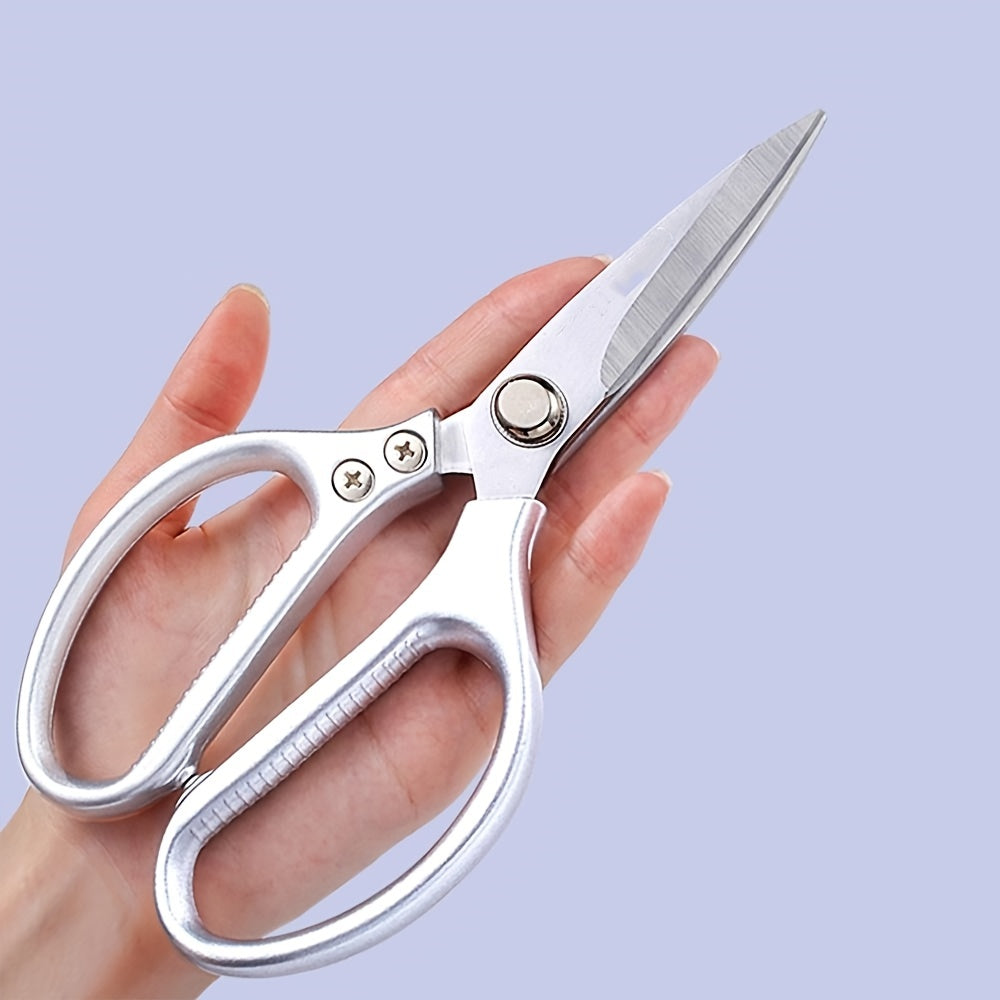 Stainless Steel Kitchen Scissors with Ergonomic Aluminum Handle - Versatile, Durable & Comfortable, Perfect for All Cutting Needs"kitchen ware