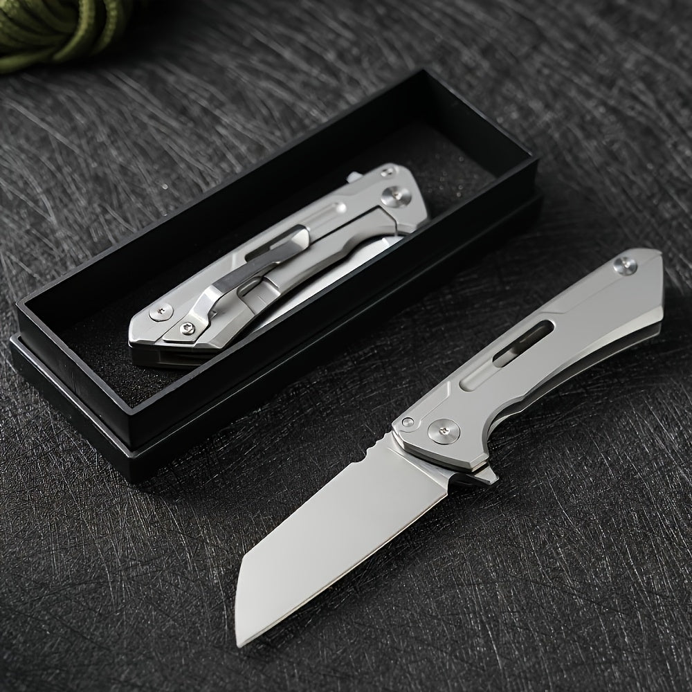 1pc Multi-functional D2 Folding Knife, Portable Mini Pocket Knife, Perfect For Outdoor Survival, Camping, Hunting, Fishing And Emergencies