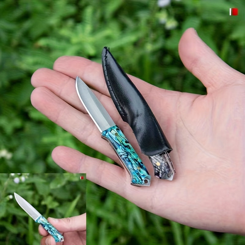 1pc, Knife, Mini Knife, Outdoor Knife, Elf-defense Small Straight Knife, Fruit Knife, Sharp And Exquisite Pocket Knife, Portable Mini Knife, Necklace Knife, Chrismas Gifts, Kitchen Stuff