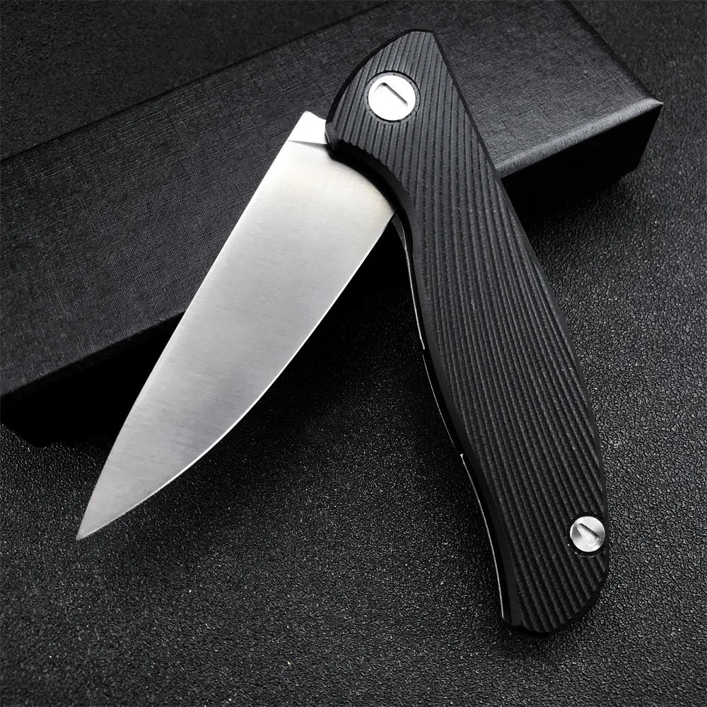 Ball Bearing Tactical Pocket Folding Knife D2 Blade Stainless Steel + G10 Handle Outdoor Survival Knife Hunting Camping EDC Tool