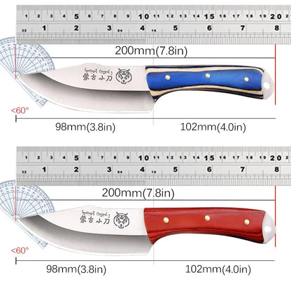 Butcher's Boning Knife Stainless Steel Mongolia Meat Cleaver Barbecue Knife Kitchen Knives Sharp Vegetable Fruit Knife BBQ