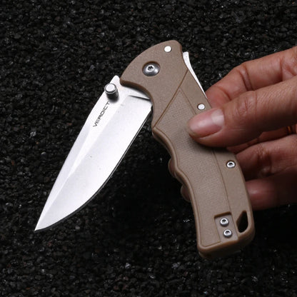 Camping folding knife High hardness survival outdoor tactical knife, multi-functional outdoor portable hunting tools