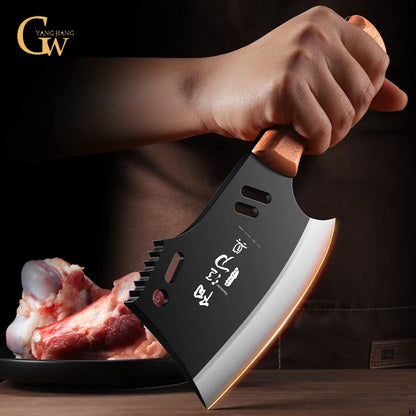 Chopping bone knife domestic chopping bone special knife chopping bone knife commercial thickened kitchen knife FX9195