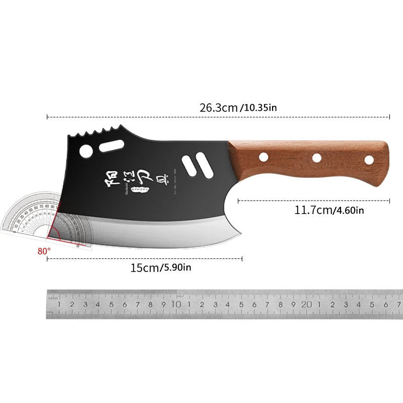 Chopping bone knife domestic chopping bone special knife chopping bone knife commercial thickened kitchen knife FX9195