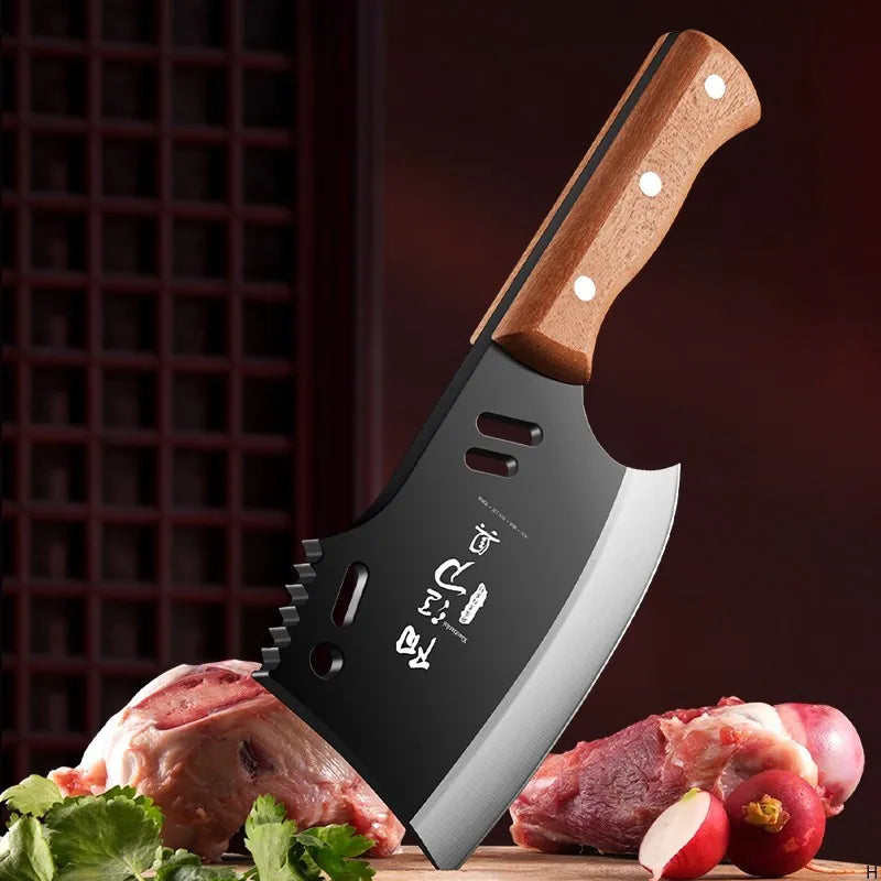 Chopping bone knife domestic chopping bone special knife chopping bone knife commercial thickened kitchen knife FX9195