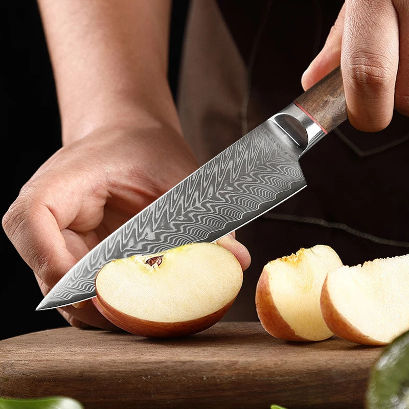 "Damascus" Chef's Knife 6 Inch Meat Cleaver High Hardness Kitchen Knives Vegetable Slicing Knife Sharp Fruit Peeling Knife