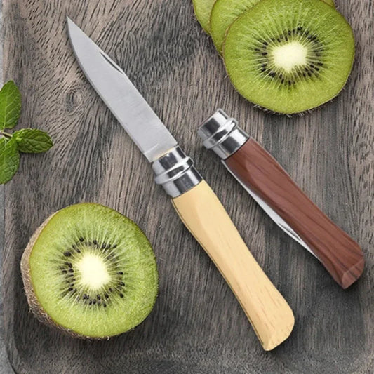 Folding Fruit Knife Stainless Steel Portable Pocket Knife Sharp Peeler Knife for Fruits Kitchen Knives Household Cooking Tools