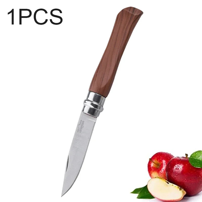 Folding Fruit Knife Stainless Steel Portable Pocket Knife Sharp Peeler Knife for Fruits Kitchen Knives Household Cooking Tools