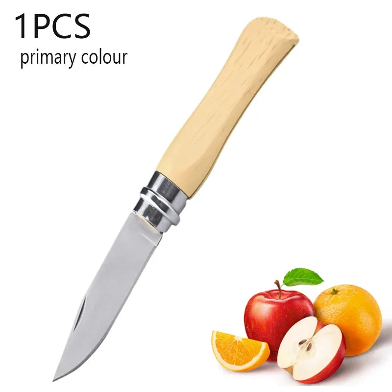 Folding Fruit Knife Stainless Steel Portable Pocket Knife Sharp Peeler Knife for Fruits Kitchen Knives Household Cooking Tools