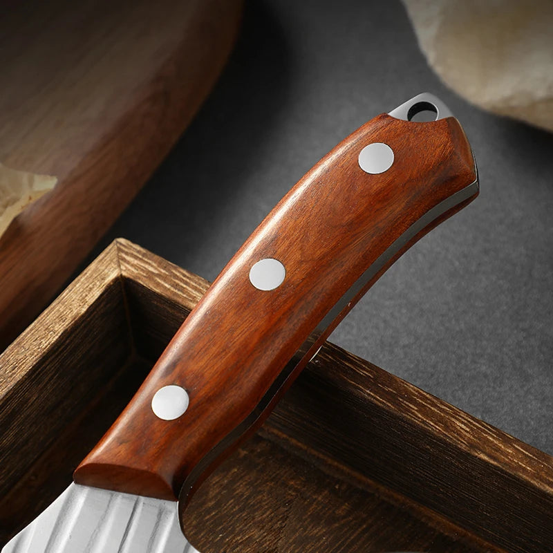 Fruit Knife Mongolian Hand Held Small Knife For Lamb Eating Outdoor Portable Dining Knife Kitchen Small Knife With Leather Cover