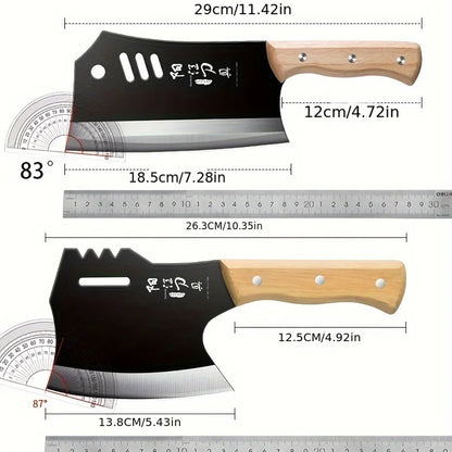 High carbon steel manual forging knife, household slicing and meat cutting knife, chef specific axe bone chopping knife, DS9195