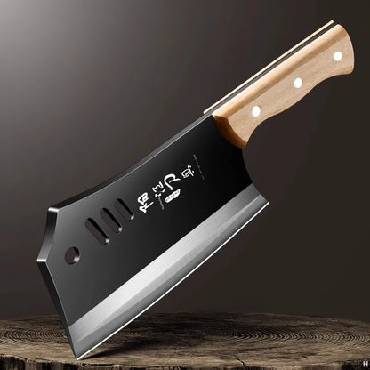 High carbon steel manual forging knife, household slicing and meat cutting knife, chef specific axe bone chopping knife, DS9195