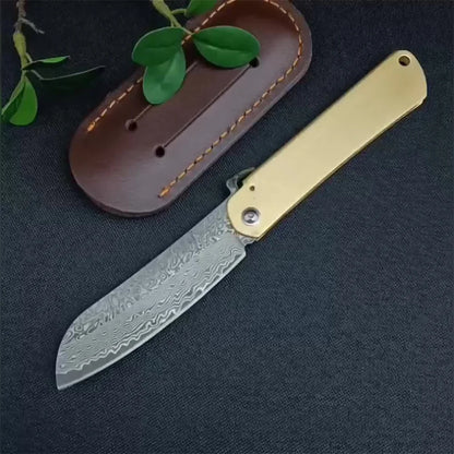 Higonokami Damascus steel Portable Outdoor Knife Camping Survival High Hardness Multifunctional Folding Knife