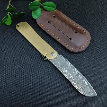 Higonokami Damascus steel Portable Outdoor Knife Camping Survival High Hardness Multifunctional Folding Knife