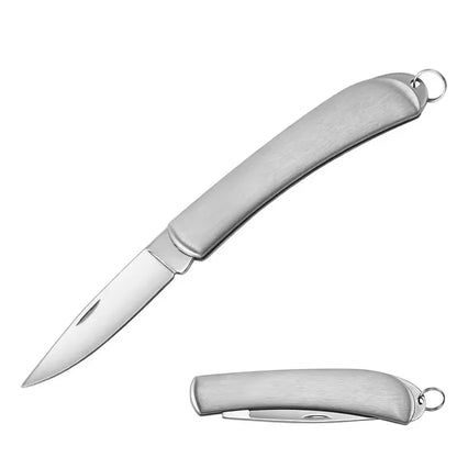 Household fruit knife stainless steel folding knife mini pocket knife open express knife key knife outdoor survival knife