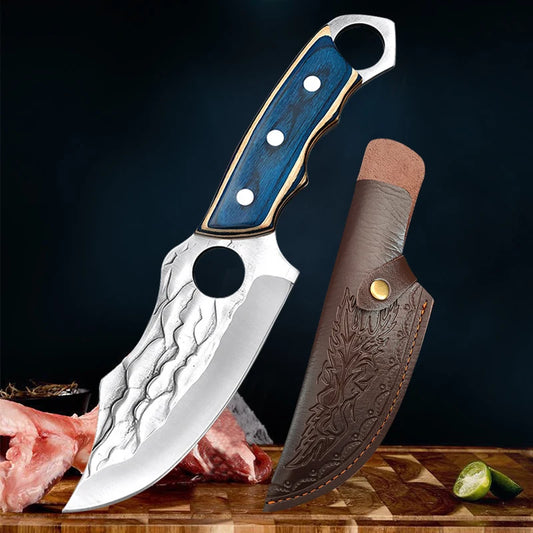 Knife Forged Boning Knife Stainless Steel Meat Cleaver Slicing Knife Sharp Butcher Knife