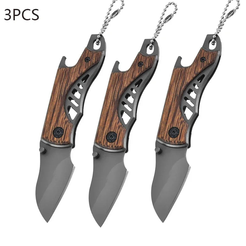 Mini Pocket Knife Foldable Knife Keychains Knife Outdoor EDC Small Knife Portable Camping Knife Stainless Steel Utility Knife