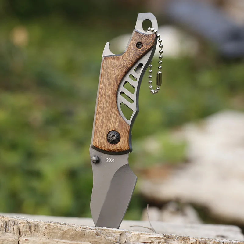 Mini Pocket Knife Foldable Knife Keychains Knife Outdoor EDC Small Knife Portable Camping Knife Stainless Steel Utility Knife