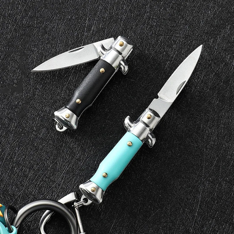 Mini Portable Folding Pocket Knife Multifunction EDC Keychain Pendant Camping Outdoor Survival Blade Cutter Opener Unpacking Too