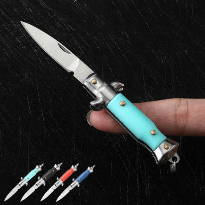 Mini Portable Folding Pocket Knife Multifunction EDC Keychain Pendant Camping Outdoor Survival Blade Cutter Opener Unpacking Too