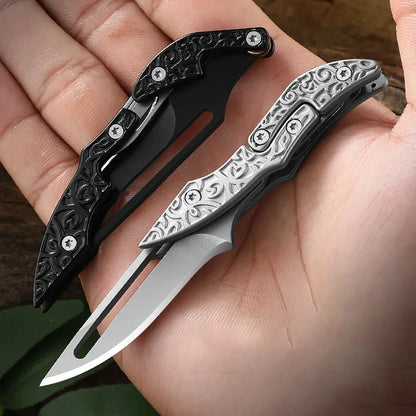 New Mini Folding Knife Self Defense Pocket Knife For Men EDC  Outdoor Foldable Tactical Hunting Utility Knife Hand Tools