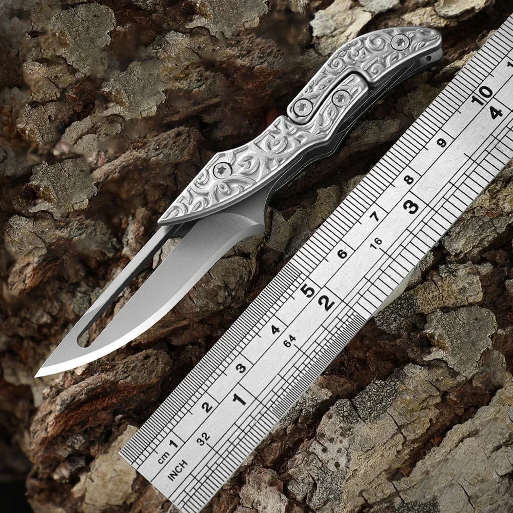 New Mini Folding Knife Self Defense Pocket Knife For Men EDC  Outdoor Foldable Tactical Hunting Utility Knife Hand Tools