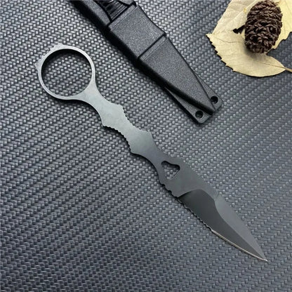 New SOCP Spear Point BM 176 with Kydex Sheath Half Serrated Blade Tactical Knife Bushcraft Mini Pocket Survival Camping EDC Tool