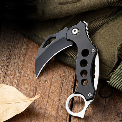 Outdoor Folding Knife Field Tactical Emergency Survival Knife Portable Self-defense Camping Claw Knife EDC Hunting Knives Tools