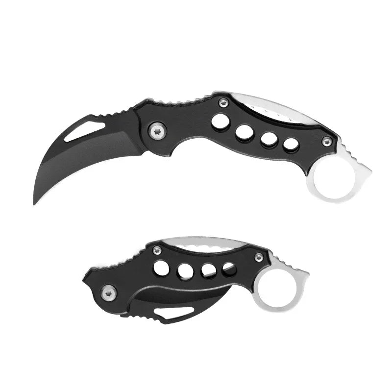 Outdoor Folding Knife Field Tactical Emergency Survival Knife Portable Self-defense Camping Claw Knife EDC Hunting Knives Tools