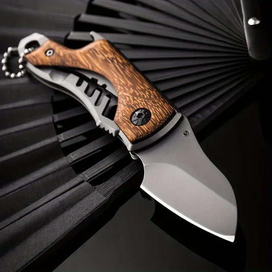 Outdoor folding knife, portable collection folding knife, multi-functional household fruit knife, camping, hiking