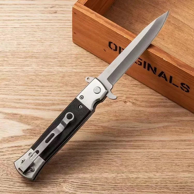 Outdoor self-defense multifunctional folding knife Swiss military knife portable mini knife outdoor survival fruit knife