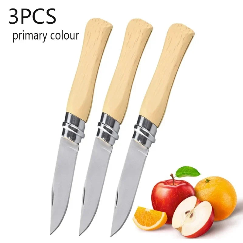 Pocket Knife Stainless Steel Folding Fruit Knife Portable Sharp Peeler Knife for Fruits Kitchen Knives Cooking Tools Household