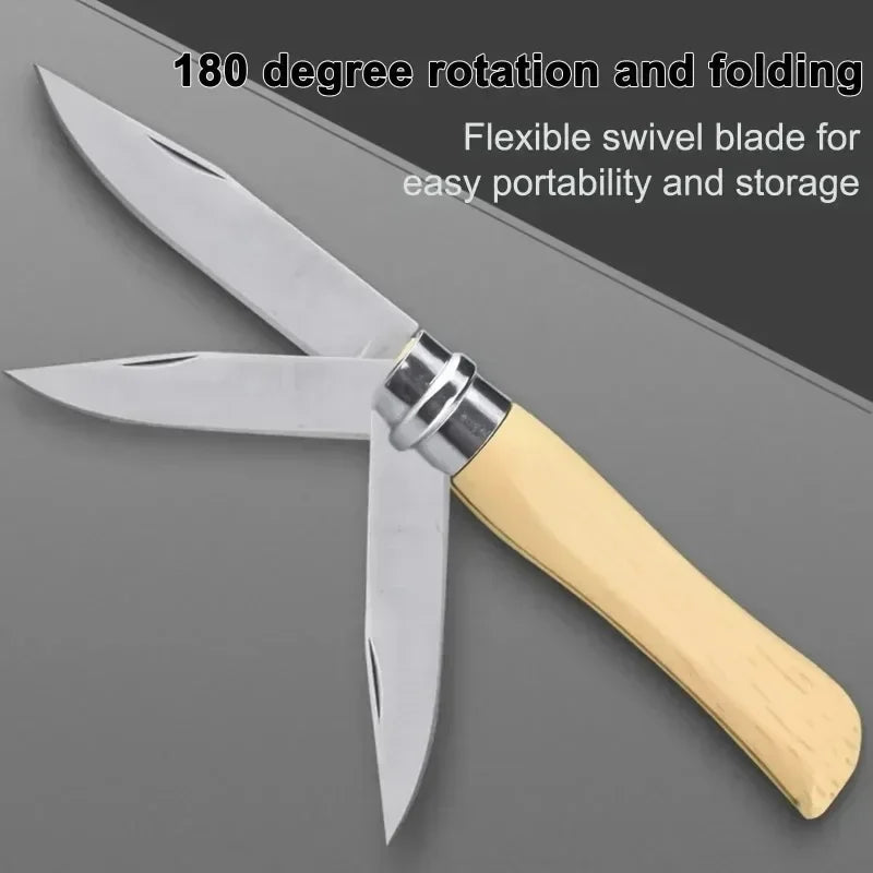 Pocket Knife Stainless Steel Folding Fruit Knife Portable Sharp Peeler Knife for Fruits Kitchen Knives Cooking Tools Household