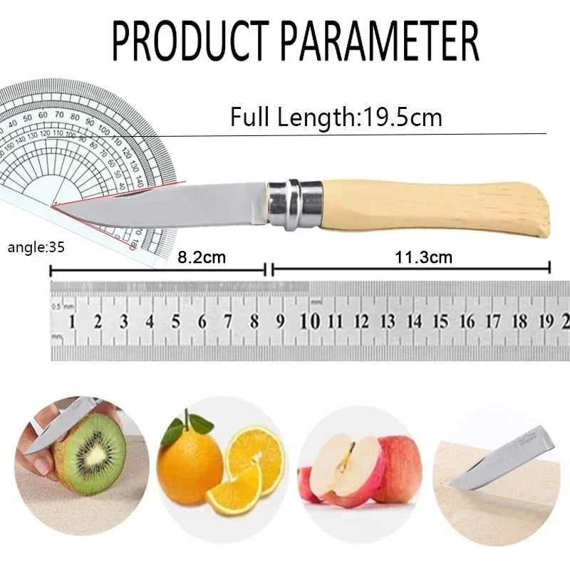 Pocket Knife Stainless Steel Folding Fruit Knife Portable Sharp Peeler Knife for Fruits Kitchen Knives Cooking Tools Household