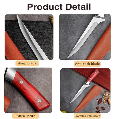 Pocket Knives Stainless Steel Meat Boning Knife Butcher Bone Cleaver Cutting Knife Kitchen Fruit Paring Chef Cutting Tool