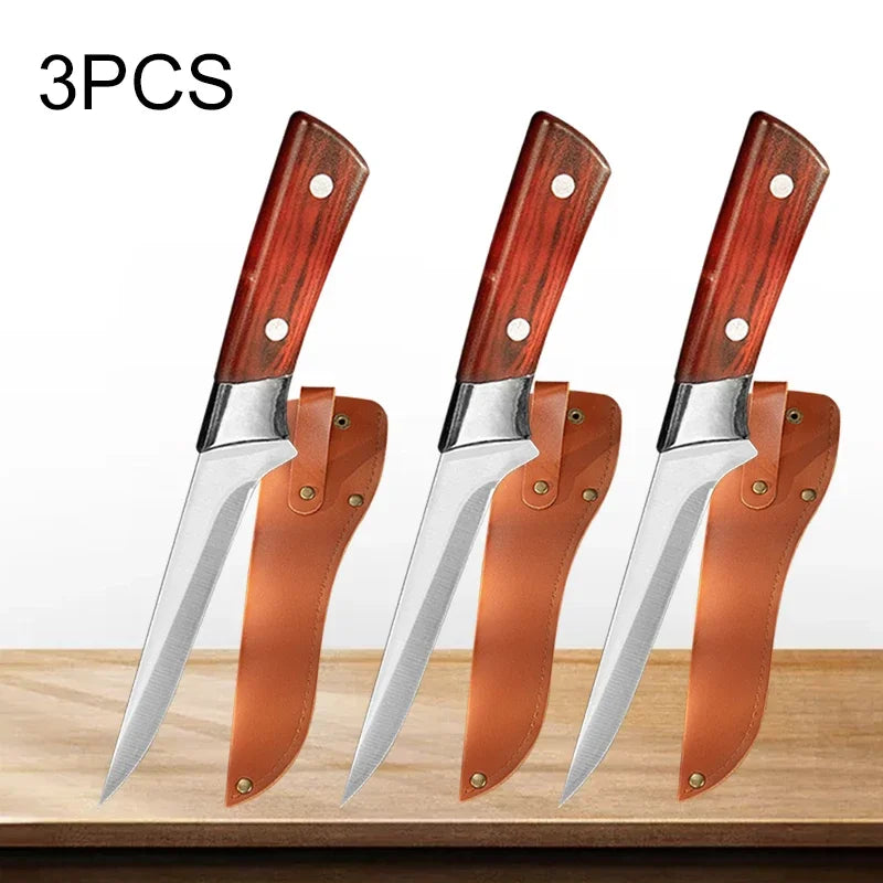 Pocket Knives Stainless Steel Meat Boning Knife Butcher Bone Cleaver Cutting Knife Kitchen Fruit Paring Chef Cutting Tool