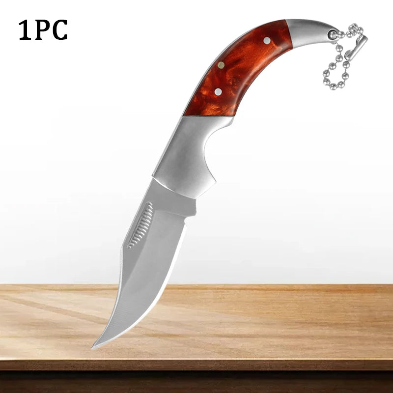 Portable Mini Knife Stainless Steel Folding Knife Fruit Peeling Vegetable Knives Sharp Pocket Kitchen Accessories