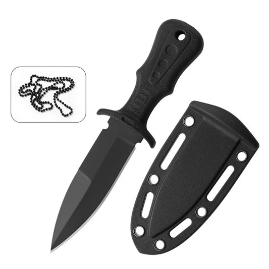 Portable Mini Tactical Knife Necklace Multipurpose Stainless Steel Cutting Knives Outdoor Camping Self Defense Survival Tools