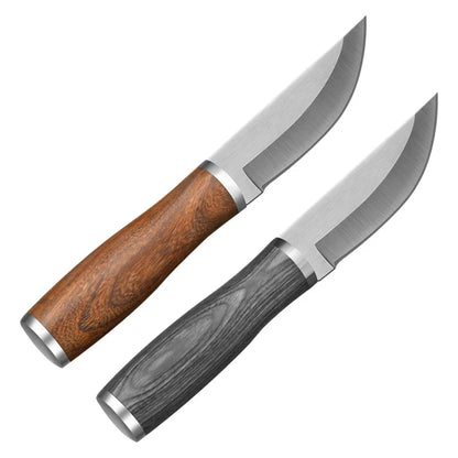 Rosewood Knife 5Cr15 Stainless Steel Drawing Process Kitchen Chopping  Knife With Cover Meat Knife Fruit Barbecue Tools