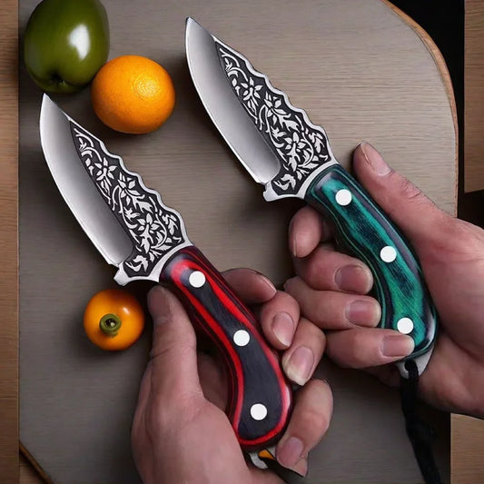 Sharp fruit knife, EDC portable sheath knife, fixed blade, meat cutting knife, kitchen utensils