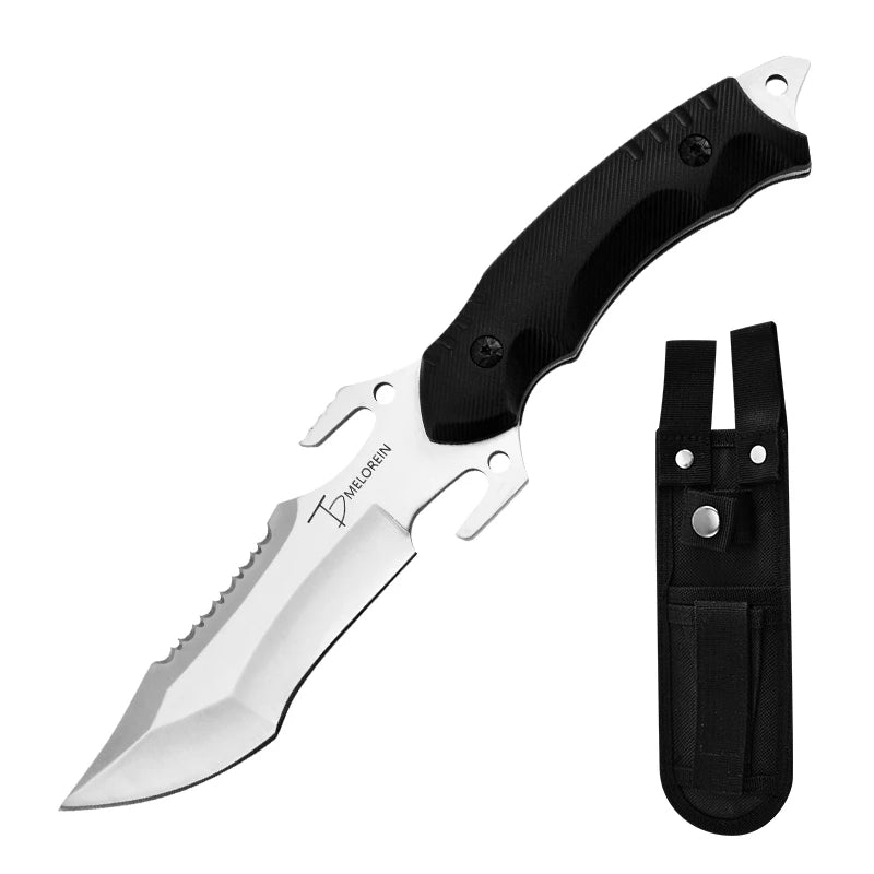 Straight knife outdoor tool portable pocket knife survival knife military knife outdoor hunting tactics high hardness survival k