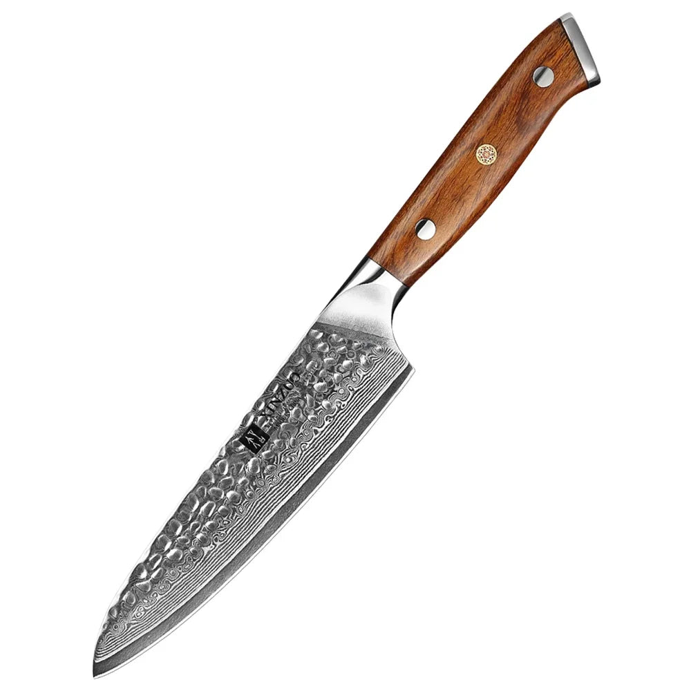 Utility Knife Damascus Steel Kitchen Knife Stainless Steel Chef Cleaver Peeler Fruit Meat Cleaver Knife