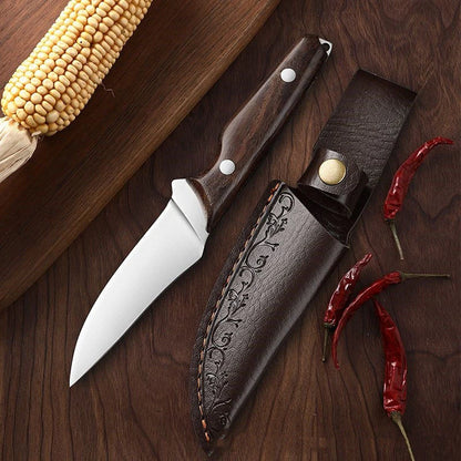 Wild Survival Self-defense Knife, Portable Mini Pocket Knife, Stainless Steel Fruit Knife Meat Knife, Suitable For Outdoor Campi