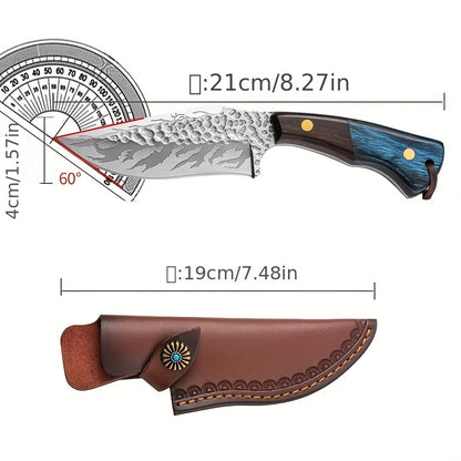 1pc, Knife, Wayfinder Knife, Stainless Steel Survival Knives, For Outdoor Camping, Hiking, Kitchen Travel Accessories